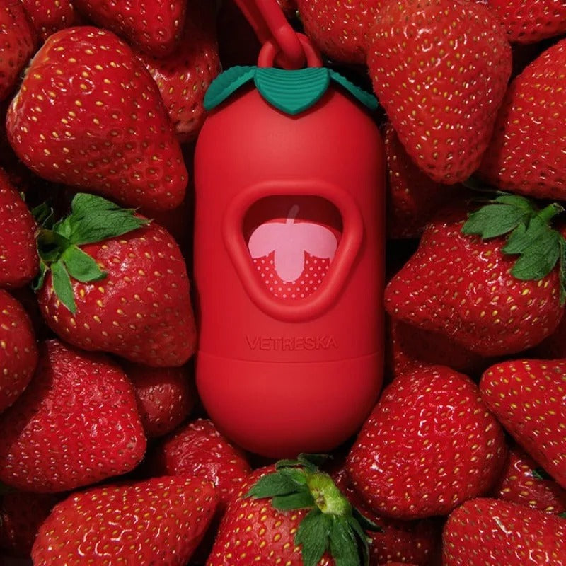 Pet-Friendly Strawberry Waste Bags